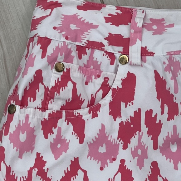 J. McLaughlin Mini Skirt White & Pink Size 0 - Picture 4 of 8